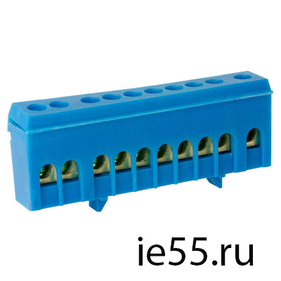Шина TS-0609H 10 way в синем корпусе ЭНЕРГИЯ