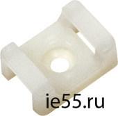 Площадка ПМ 22х16х6мм под винт белая (100шт) IEK