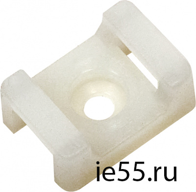 Площадка ПМ 22х16х5мм под винт белая (100шт) IEK