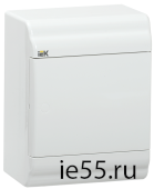 Бокс ЩРН-П-4 модуля навесн.пластик IP41 PRIME белая дверь