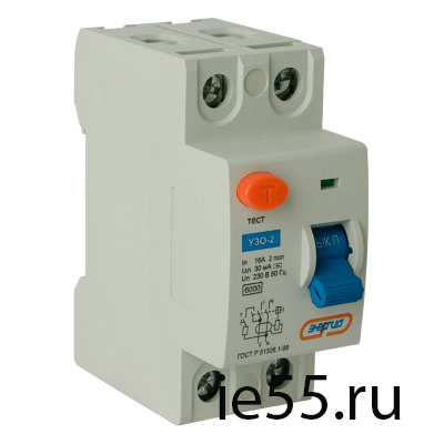 УЗО-2  2Р 16А 30 mA ЭНЕРГИЯ