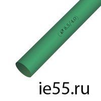 Термоусадочная трубка d.  8,0 зеленая (50 м./уп)