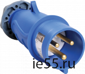 Вилка переносная ССИ-023 32А-6ч/200-250В 2Р+РЕ IP44 MAGNUM ИЭК