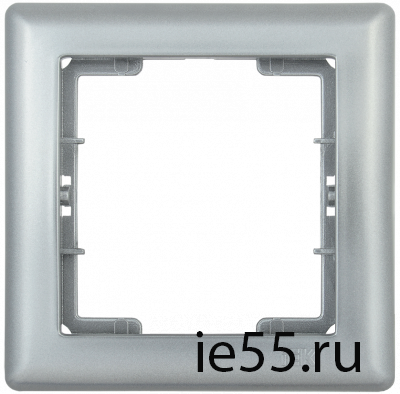 РГ-1-БС Рамка 1 мест. BOLERO серебряный IEK