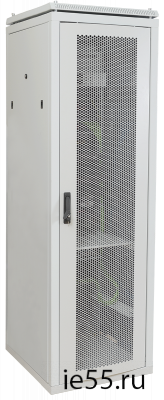 ITK Шкаф сетевой 19" LINEA N 38U 600х800 мм перфорированная передняя дверь серый