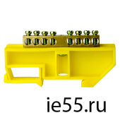 Шина нулевая TS-0609C 6*9  8 ways с изолятором жел