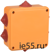 Коробка расп. огн. ПС 100х100х50мм 2P 4мм2 IP55 6 вв. IEK