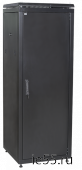ITK Шкаф сетевой 19" LINEA N 42U 600х1000 мм металлическая передняя дверь черный