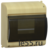 Бокс с прозр.крышкой КМПн 2/6 для 6-х авт.выкл. (Сосна) IEK