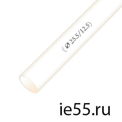 Термоусадочная трубка d. 30,0 белая (25 м./уп)