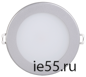 Светильник ДВО 1603 серебро круг LED 7Вт 3000 IP20