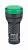 Индикатор ND16-22DS/2 белый АС/DC24В (CHINT)