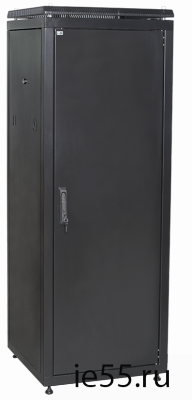 ITK Шкаф сетевой 19" LINEA N 18U 600х800 мм металлическая передняя дверь черный