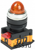 Лампа AL-22 сигнальная d22мм желтый неон/240В цилиндр ИЭК
