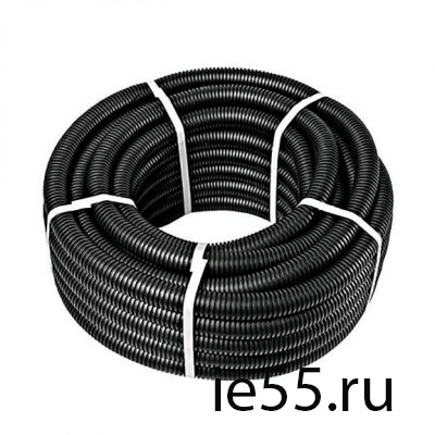 Труба гофрированная  гибкая ПНД легкая d 40 с зондом (25 м) (CHINT)