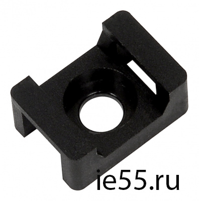 Площадка ПМ 22х16х4мм под винт черная (100шт) IEK
