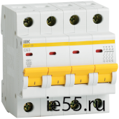 Автоматический выключатель ВА47-29 4Р  1А 4,5кА х-ка D ИЭК