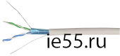 ITK Витая пара F/UTP кат.5E 2х2х24AWG LSZH серый (500м)