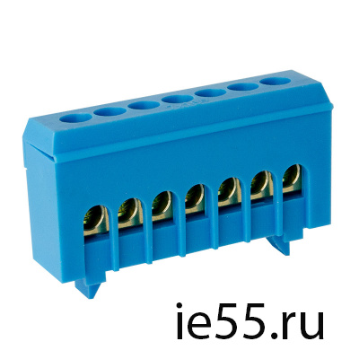 Шина TS-0609H  7 ways в синем корпусе ЭНЕРГИЯ