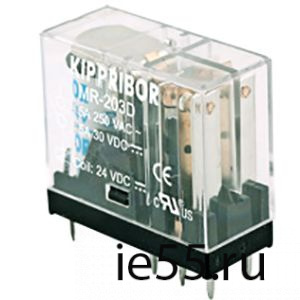 Реле промежуточное MR-203D 2-конт., 24 VDC, 5А при 250V