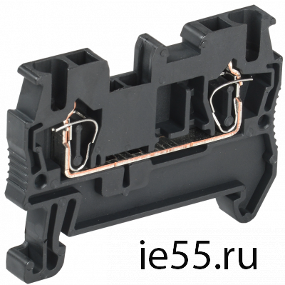 Клемма пружинная КПИ 2в-2,5 31А черный IEK