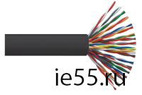 ITK Витая пара U/UTP кат.5E 25х2х24AWG LDPE черный (305м)
