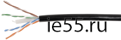 ITK Витая пара U/UTP кат.6 4х2х23AWG LDPE черный (305м)