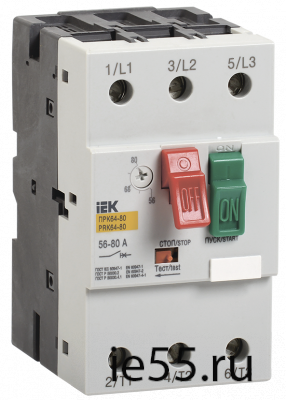 Пускатель ПРК64-80 In=80A Ir=56-80A Ue 660В IEK